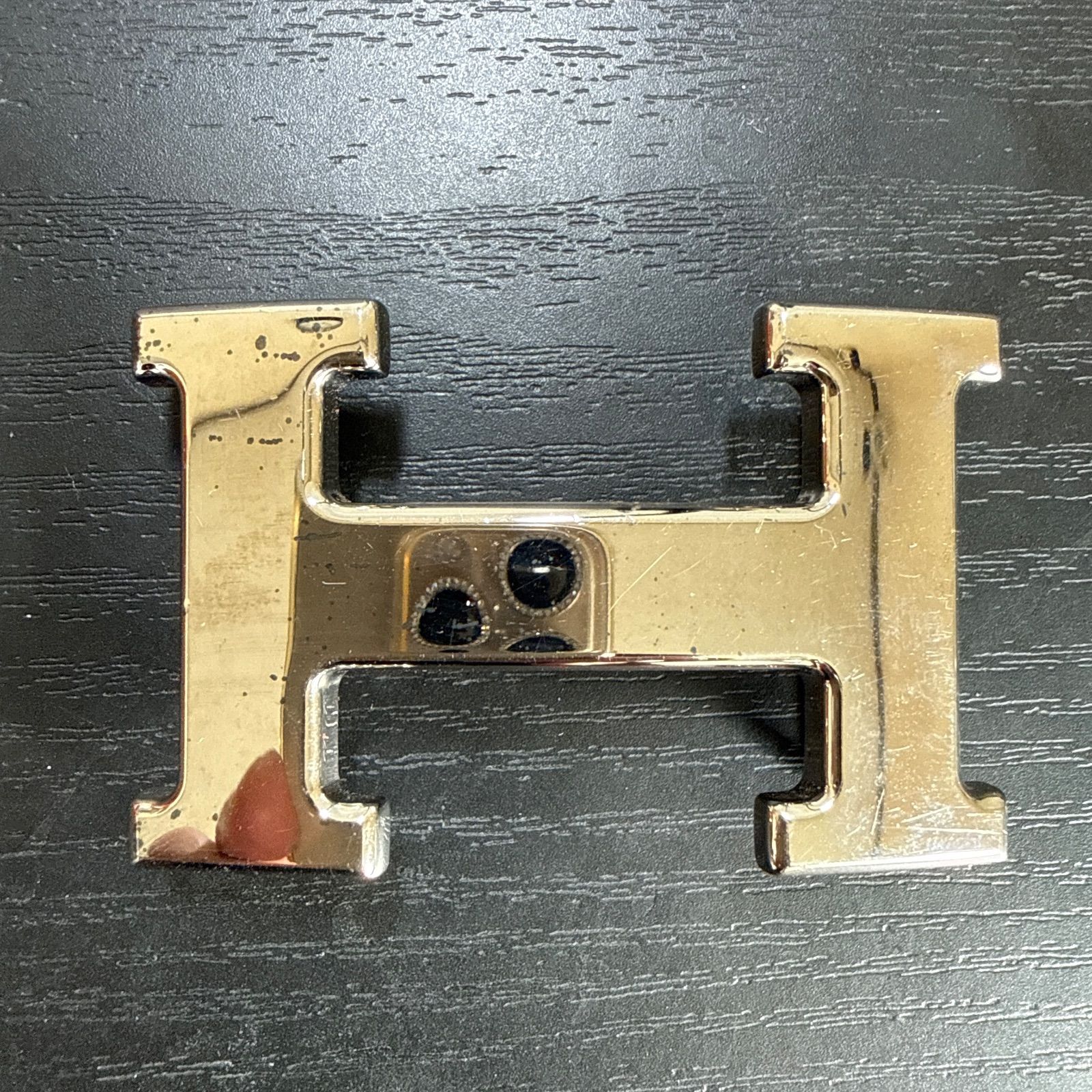 HERMES エルメス コンスタンスリバーシブルベルト85 シルバーカラー