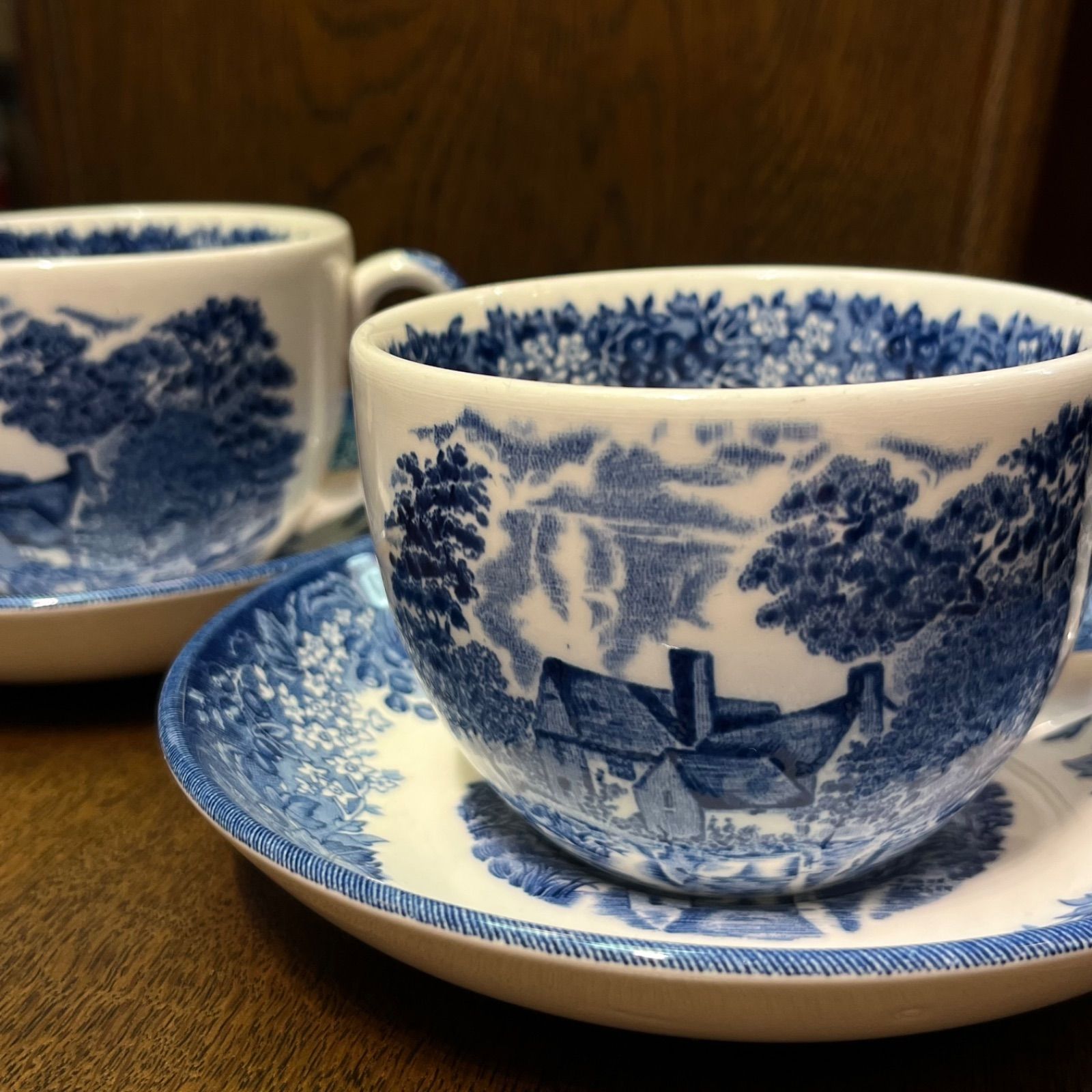 WEDGWOOD ウェッジウッド ロマンティック イングランド カップ＆ソーサー ペア