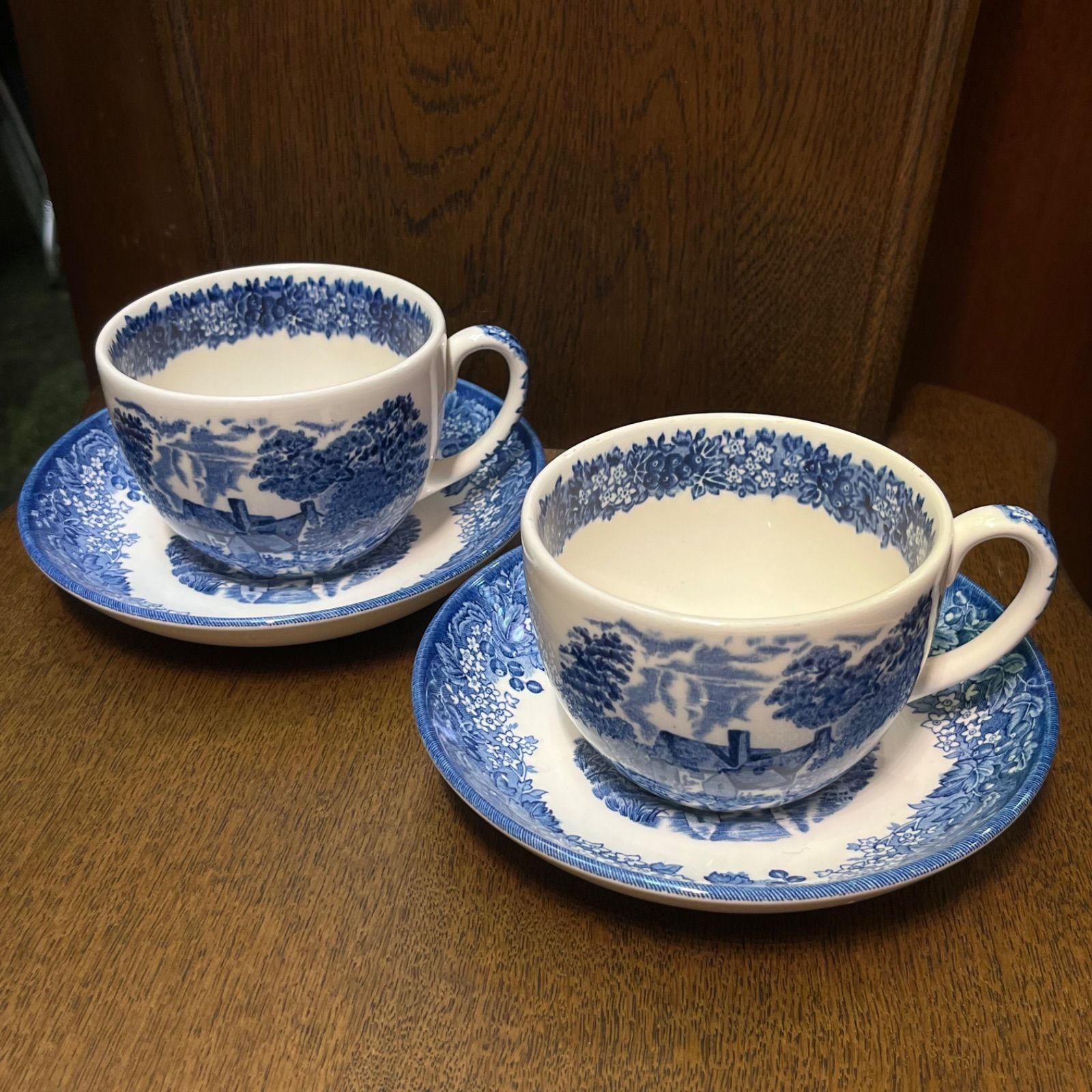 WEDGWOOD ウェッジウッド ロマンティック イングランド カップ＆ソーサー ペア