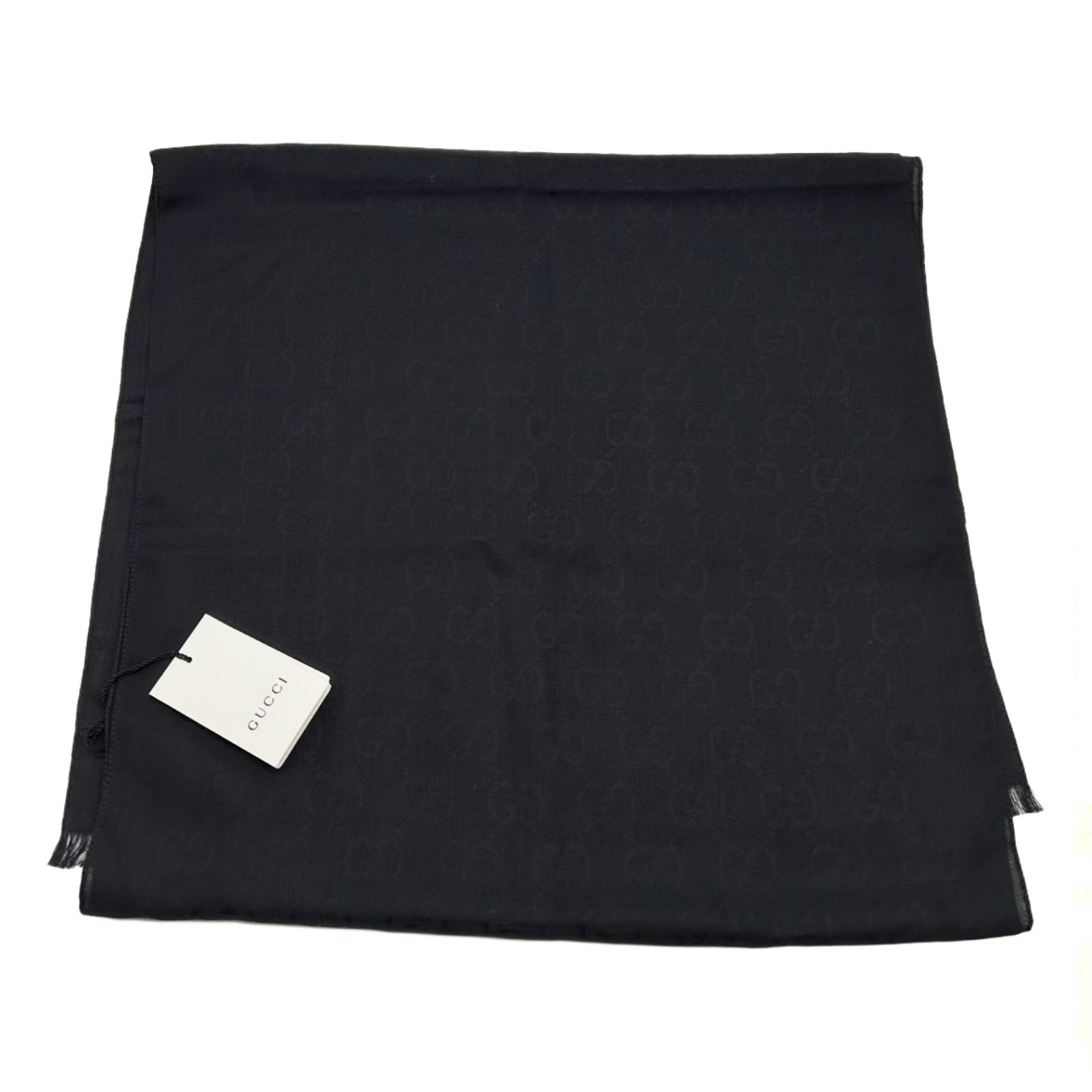 GUCCI グッチ マフラー ストール ブラック GG 165904 メンズ レディース ユニセックス スカーフ ショール ストール ショール 小物 レディース