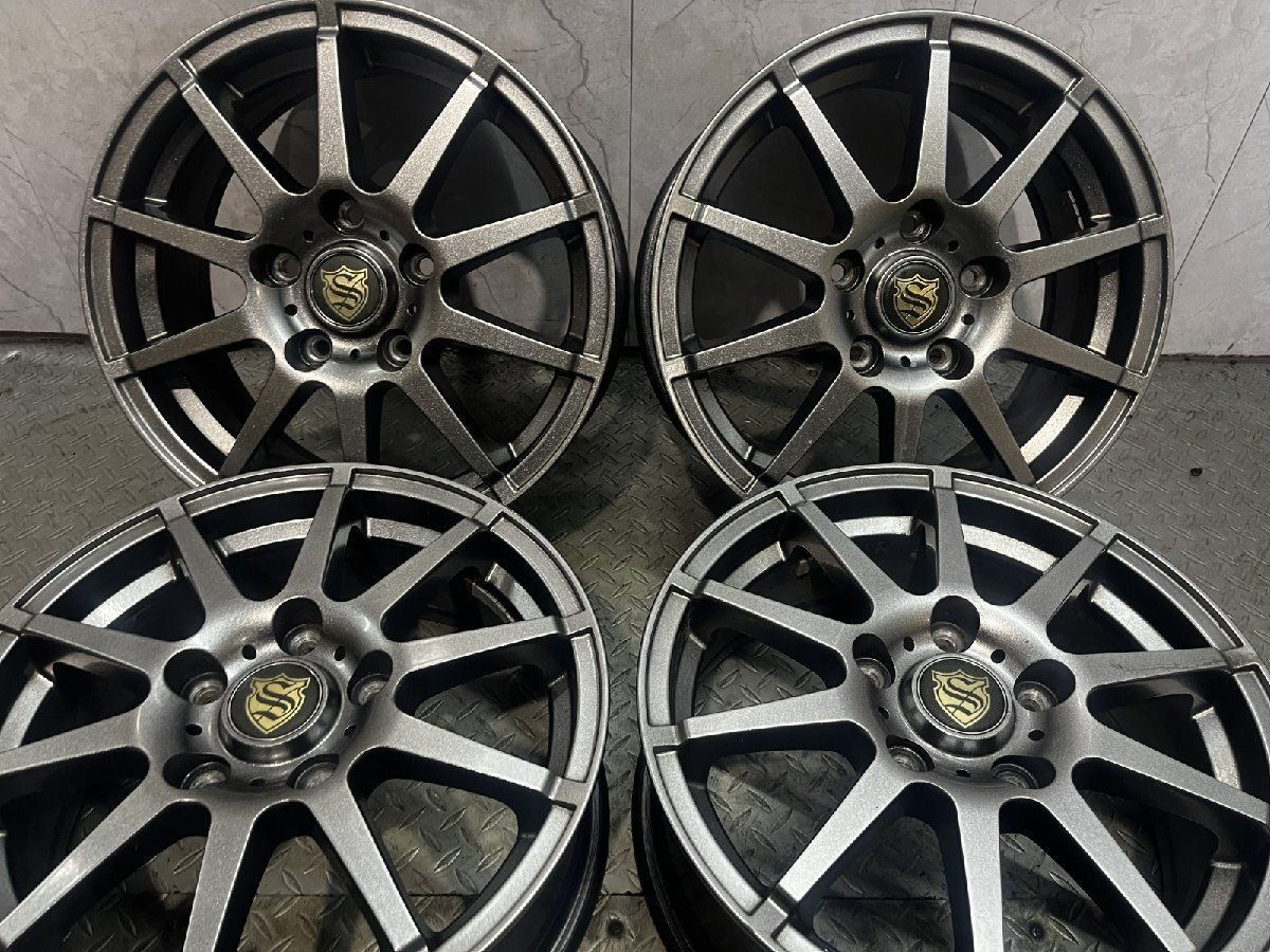 ストレンジャー 社外ホイール 15インチ 4本 .3 50 フリード ヴォクシー ノア エスクァイア ステップワゴン等 MHA 731