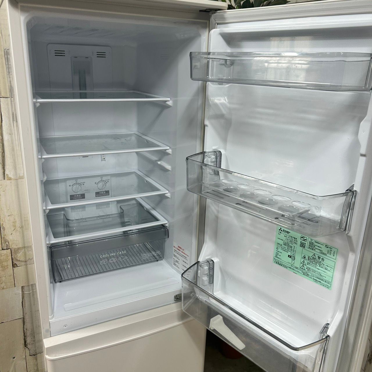 2021年製】MITSUBISHI 三菱 MR-P17G-W ノンフロン冷凍冷蔵庫 168L