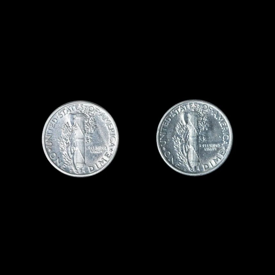 USA アメリカ合衆国 10Cents（Dime）1944年 1ダイム 2枚 外国コイン