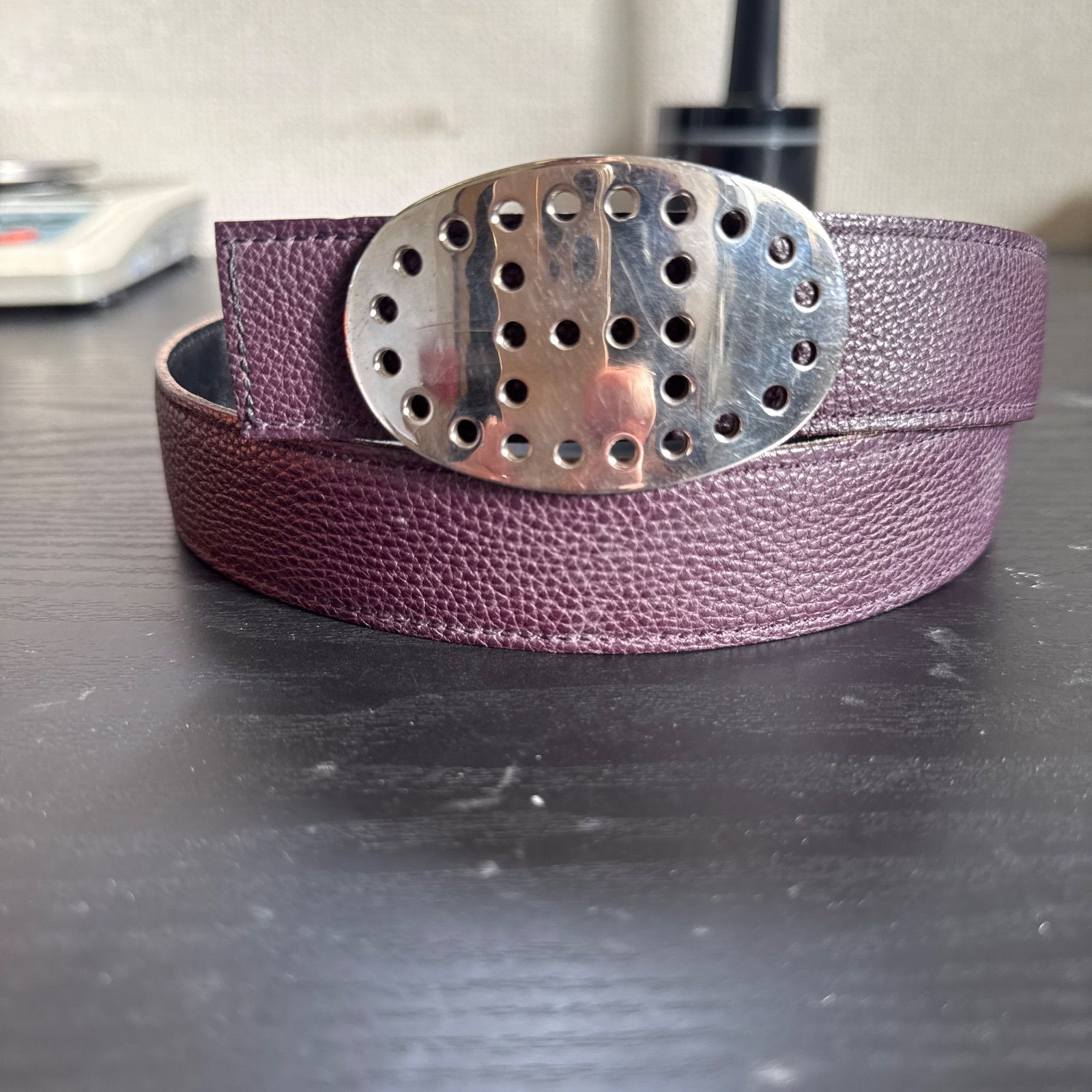 HERMES エルメス リバーシブルベルト80 エブリンバックル シルバー金具