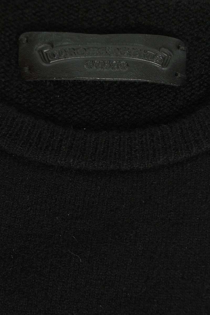 クロムハーツ LIFE SENTENCE 袖フローラルクロス刺繍カシミアニット