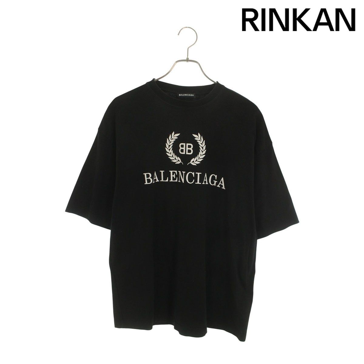 バレンシアガ 556148 TDV 51 BBロゴプリントTシャツ メンズ S 12 28～1 6 発送 問い合わせ遅延