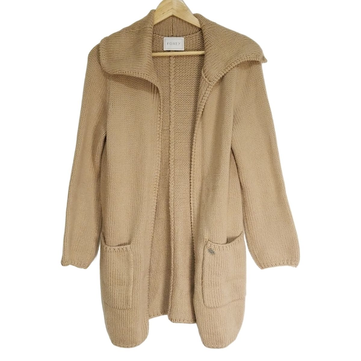 FOXEY フォクシー カーディガン レディース 35226 ベージュ 長袖|ロング丈