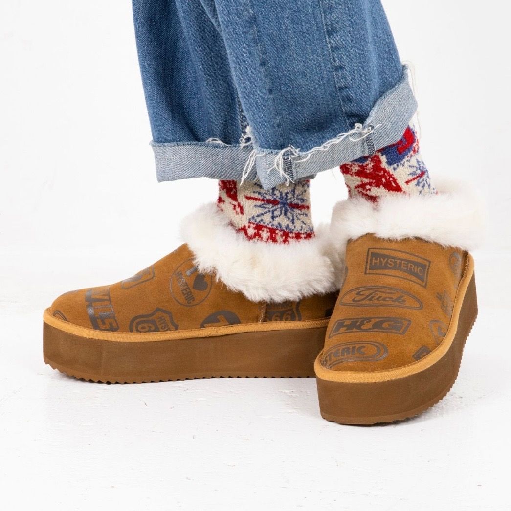 新品未使用】HYSTERIC GLAMOUR ムートンブーツ MOTOR CITY FEVER