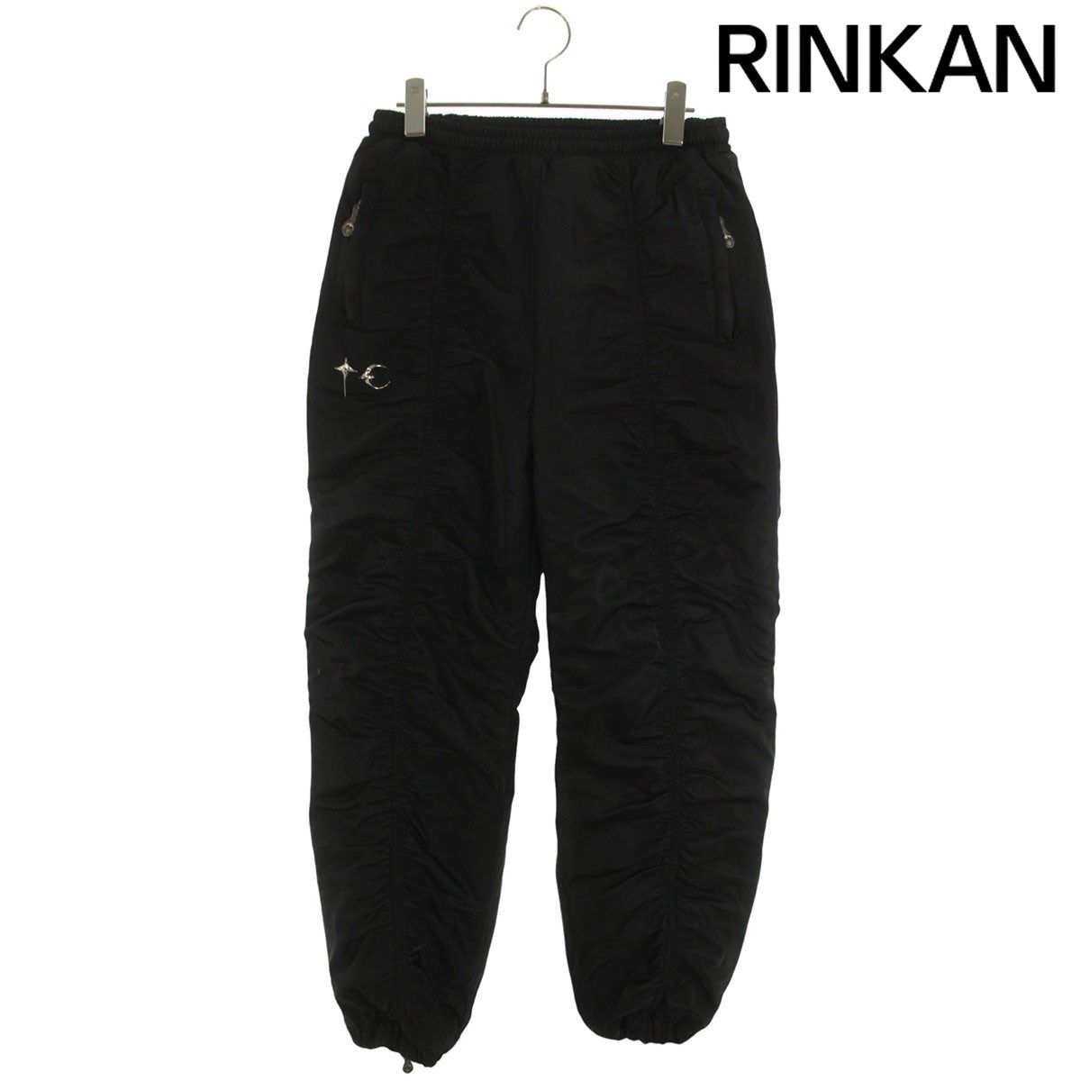 サグクラブ ロゴ装飾中綿入りナイロンロングパンツ メンズ 1 12|28～1|6 発送 問い合わせ遅延