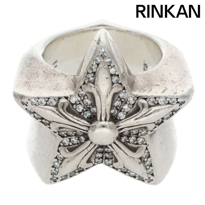 クロムハーツ STR LRG P/D/ラージスター PAVEダイヤ/シルバーリング