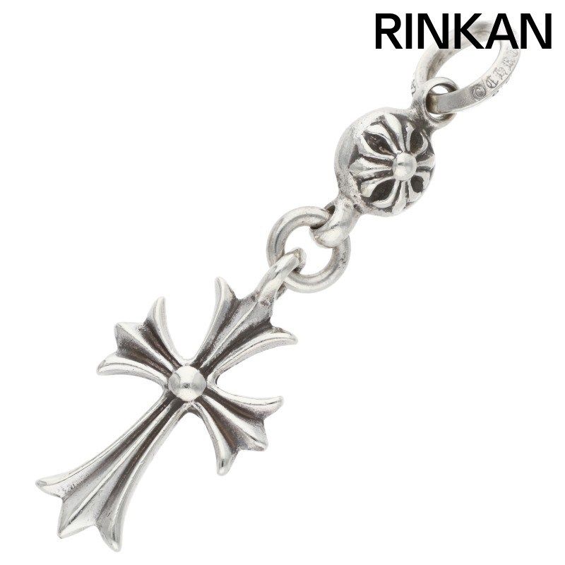 クロムハーツ 1 B TNY CH CRS|1ボールタイニーCHクロス チャーム|シルバーネックレストップ メンズ 12|28～1|6 発送 問い合わせ遅延