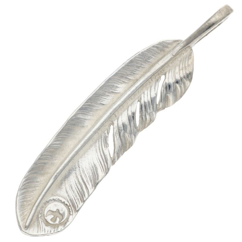  ゴローズ オールドプレーン特大フェザー 右向き ネックレストップ メンズ 特大 12|28～1|6 発送 問い合わせ遅延 ネックレス アクセサリー