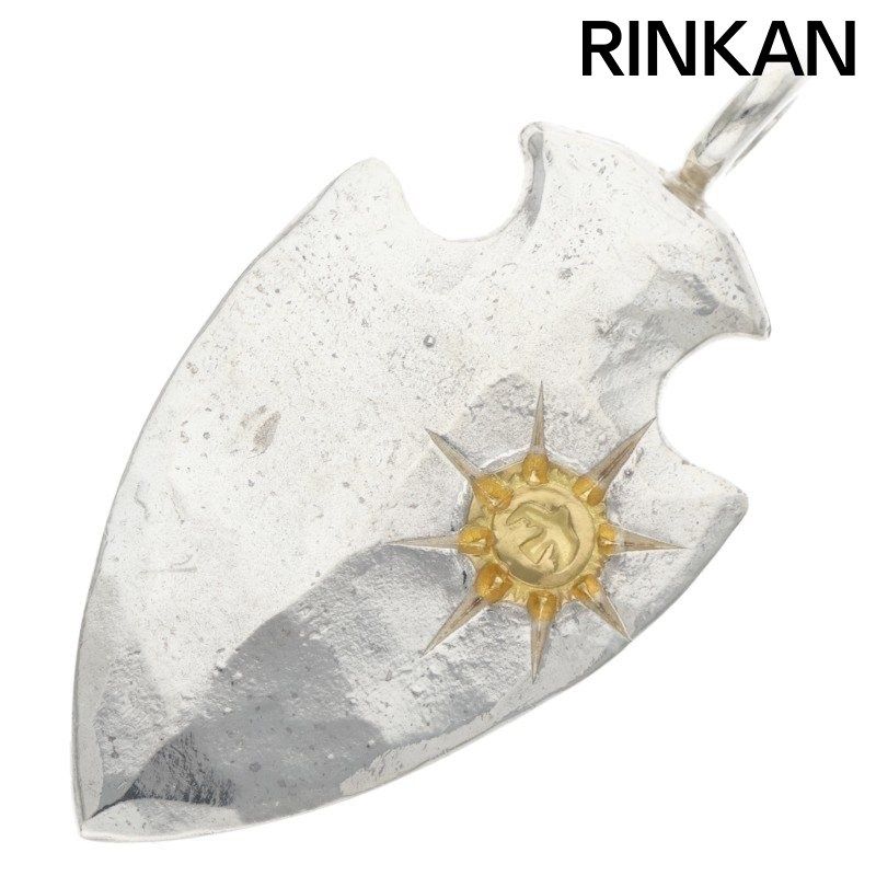 ゴローズ 印台ずれ 金メタル付き矢じり 大 ネックレストップ メンズ 12 28～1 6 発送 問い合わせ遅延