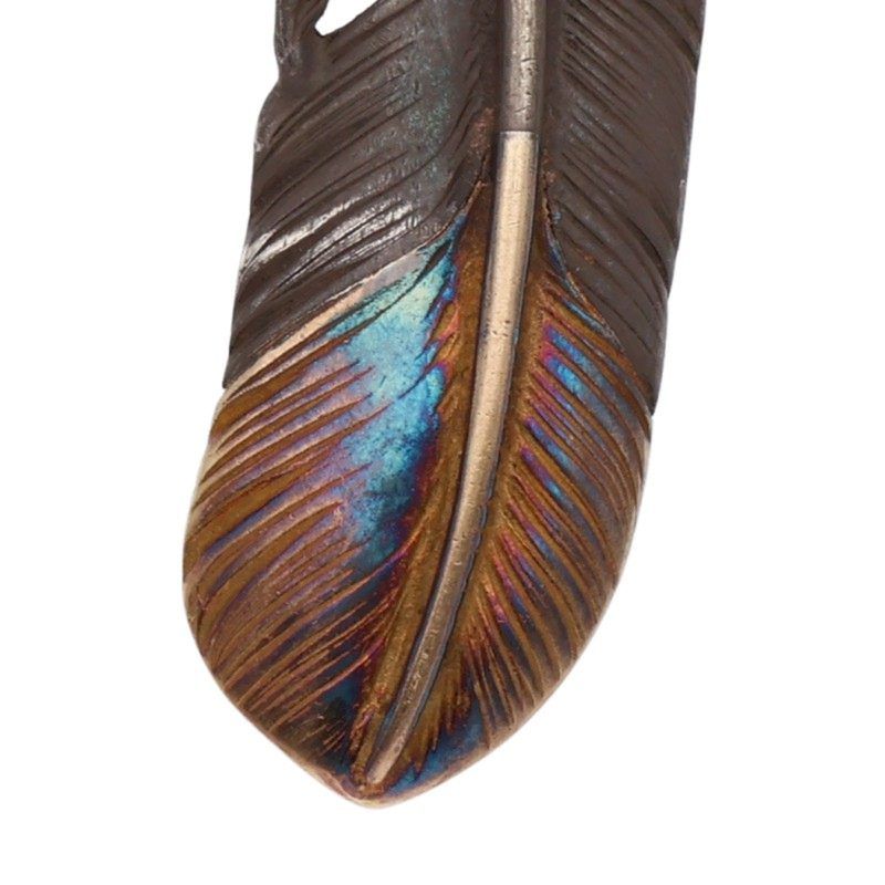 ゴローズ オールド先金特大フェザー 右向き ネックレストップ メンズ