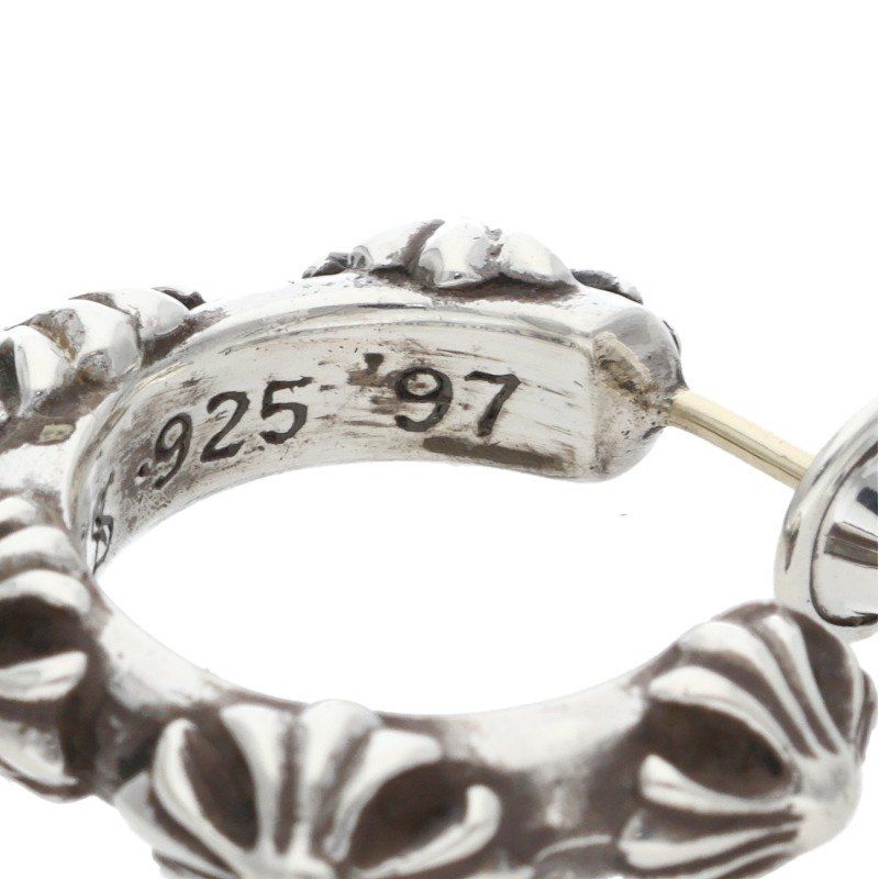  クロムハーツ HOOP CROSS SML|クロスバンドフープ シルバーピアス メンズ 12|28～1|6 発送 問い合わせ遅延 その他 アクセサリー