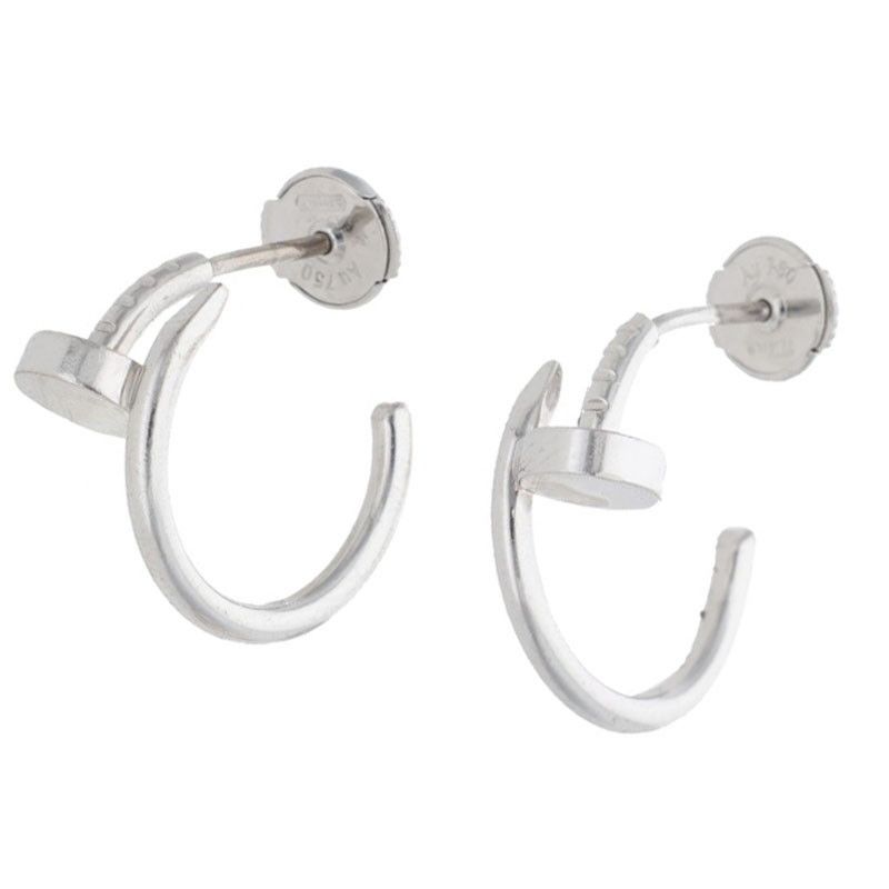 カルティエ JUSTE UN CLOU K 18 WGピアス メンズ 12|28～1|6 発送 問い合わせ遅延