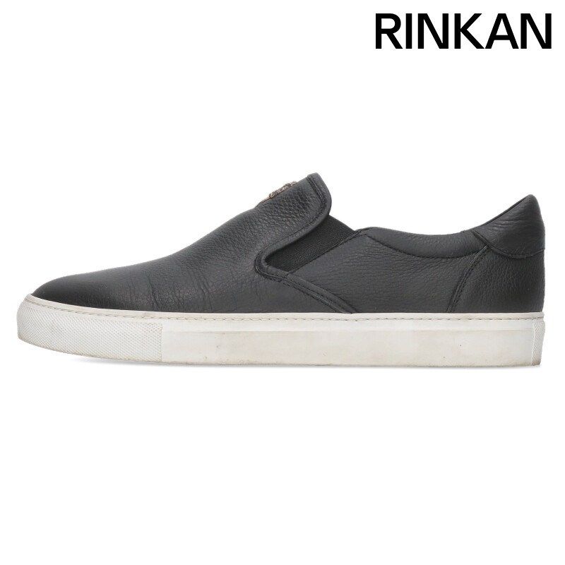 クロムハーツ SLIP ON BLK CALF/スリッポン ダガー付レザースニーカー