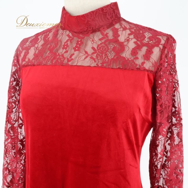 フラダンス 衣装 ワンピース ドレス エミカ レッド系 Emika ワンカラー