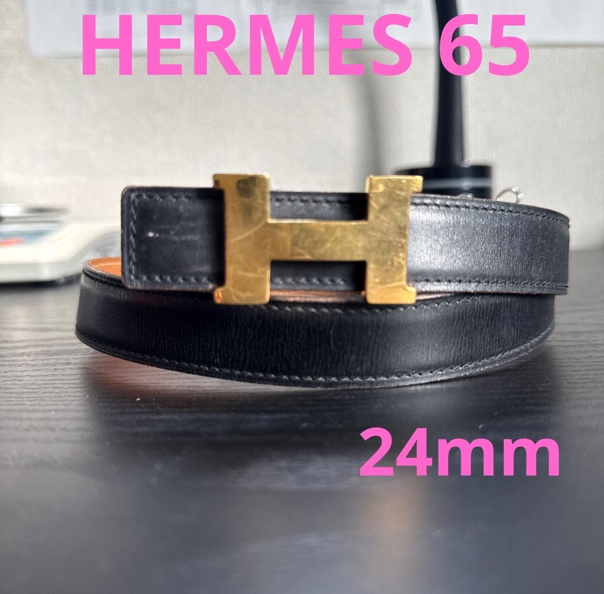 エルメス　ミニコンスタンスベルト リバーシブルベルト 新品未使用 65 HERMES エルメス ミニコンスタンスリバーシブルベルト65 ゴールド