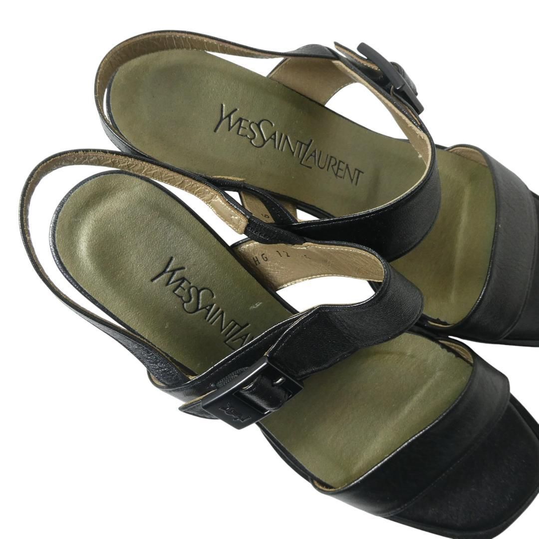 極美品 YVES SAINT LAURENT イヴサンローラン サイズ36 約23㎝ レザー