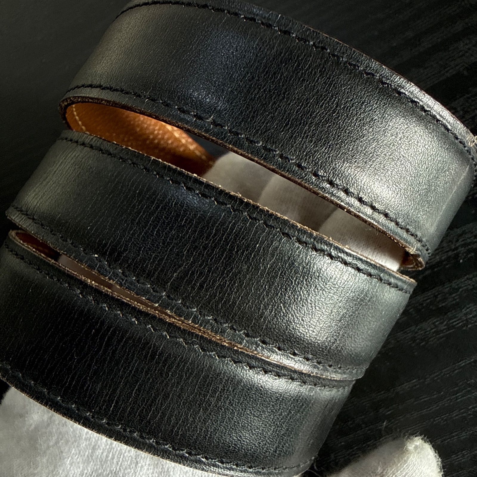  HERMES エルメス ミニコンスタンスリバーシブルベルト65 ゴールドバックル ブラック|ブラウン 24 mm ベルト 小物