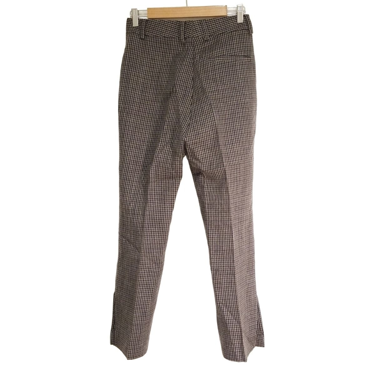 KHAITE ケイト パンツ サイズ0 XS レディース - グレー×ダークブラウン×ネイビー フルレングス|チェック柄