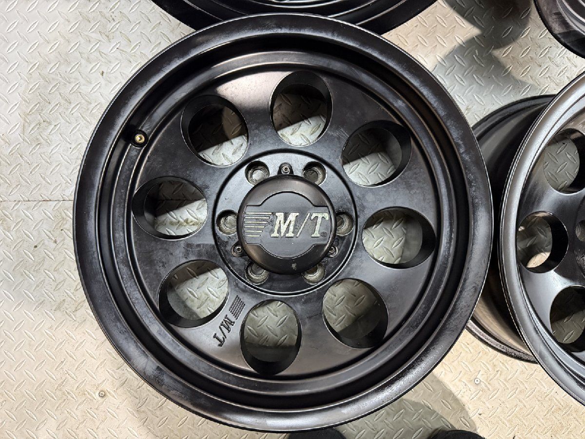 M|T ミッキートンプソン 社外ホイール 16インチ 4本 .7±0 ブラック センターキャップ付 ランクル80等 MHD 507