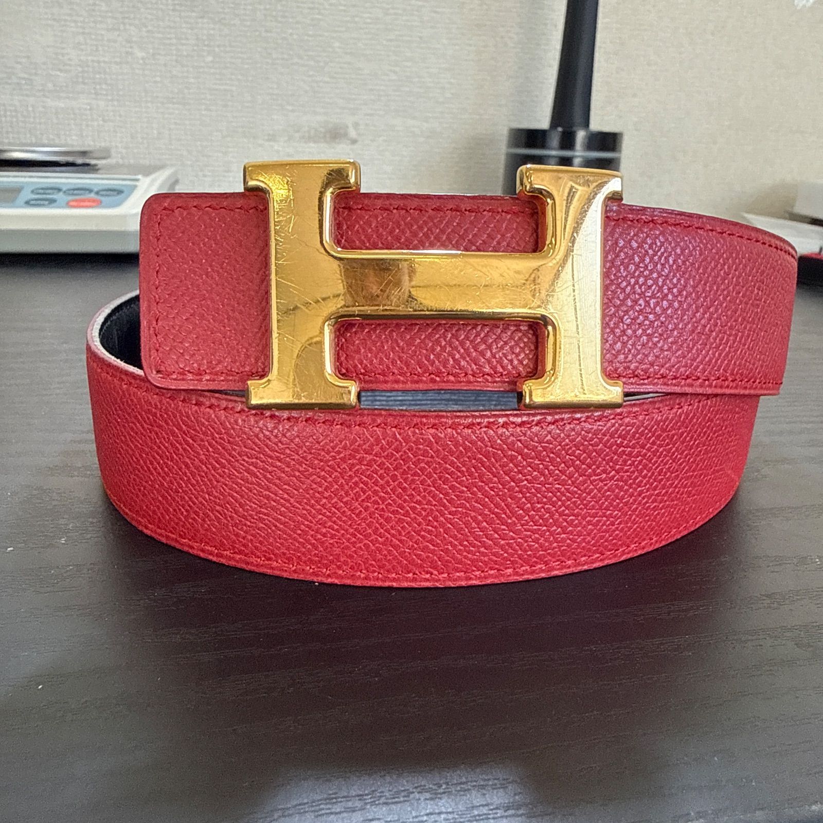 HERMES エルメス コンスタンスリバーシブルベルト65 ゴールド金具