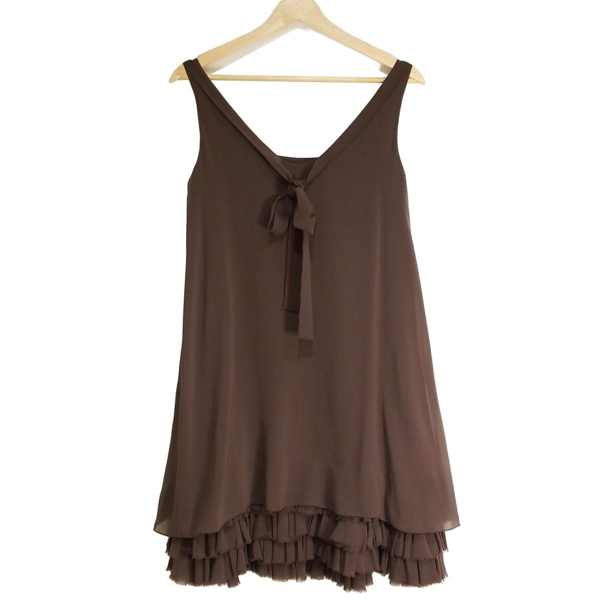 FOXEY(フォクシー) ワンピース サイズ38 M レディース - 27943 ダーク