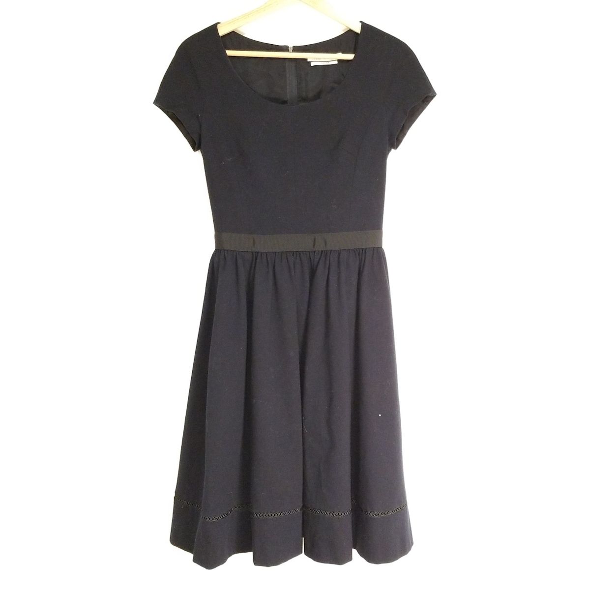 FOXEY YORK フォクシーニューヨーク ワンピース サイズ38 M レディース - 36610 ダークネイビー 半袖|ロング