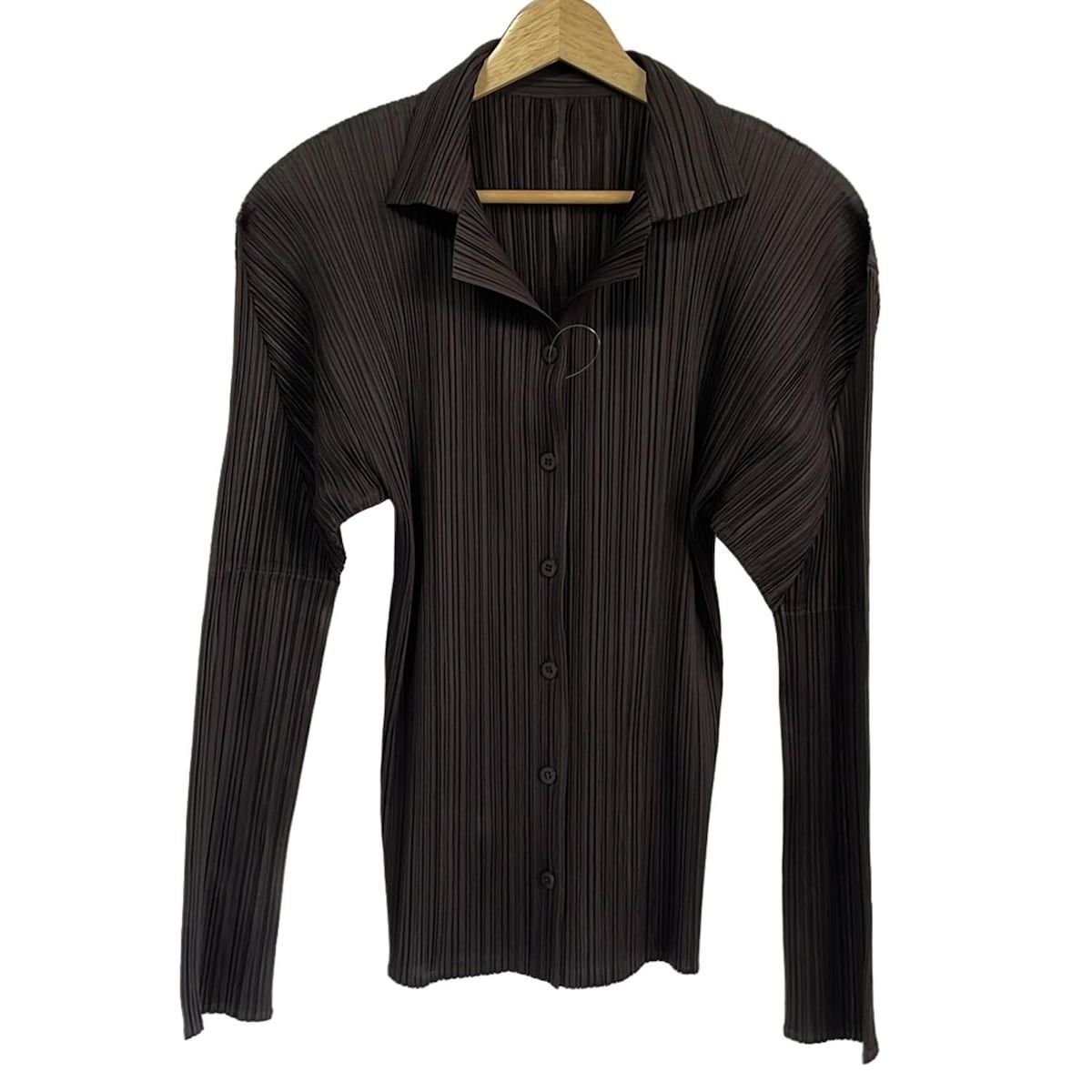 PLEATS PLEASE(プリーツプリーズ) 長袖シャツブラウス サイズ4 XL