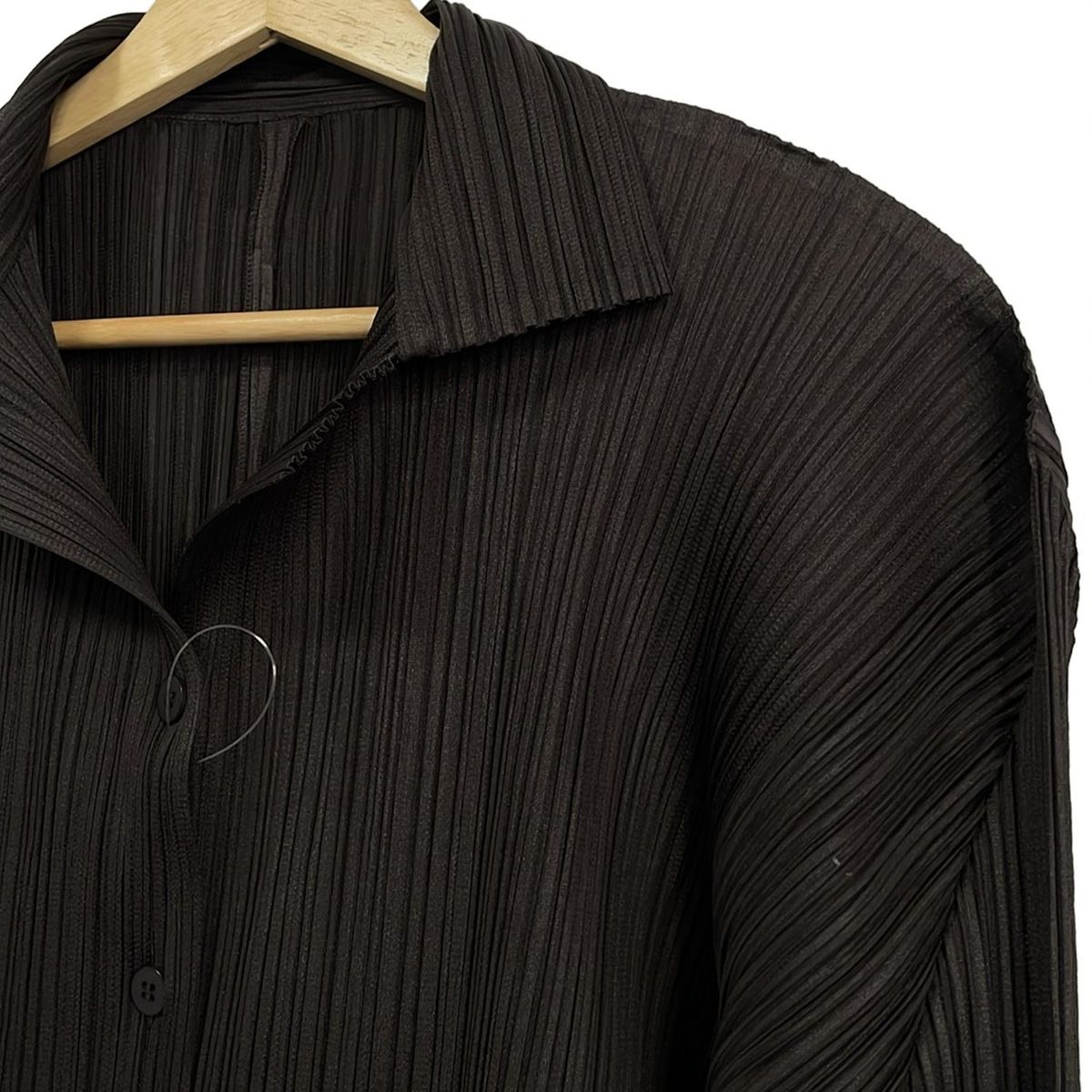 PLEATS PLEASE(プリーツプリーズ) 長袖シャツブラウス サイズ4 XL