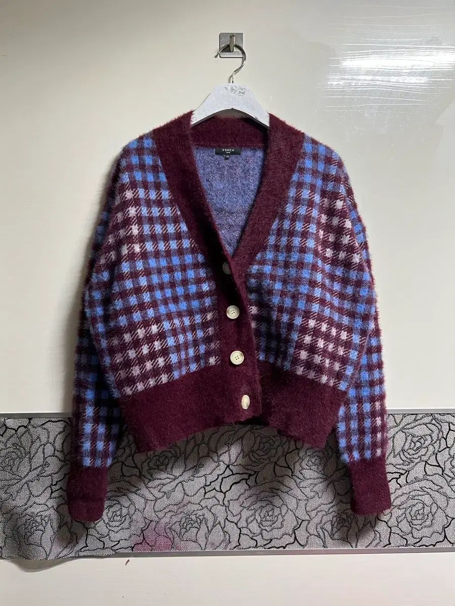 FRNCH PARIS チェックカーディガン