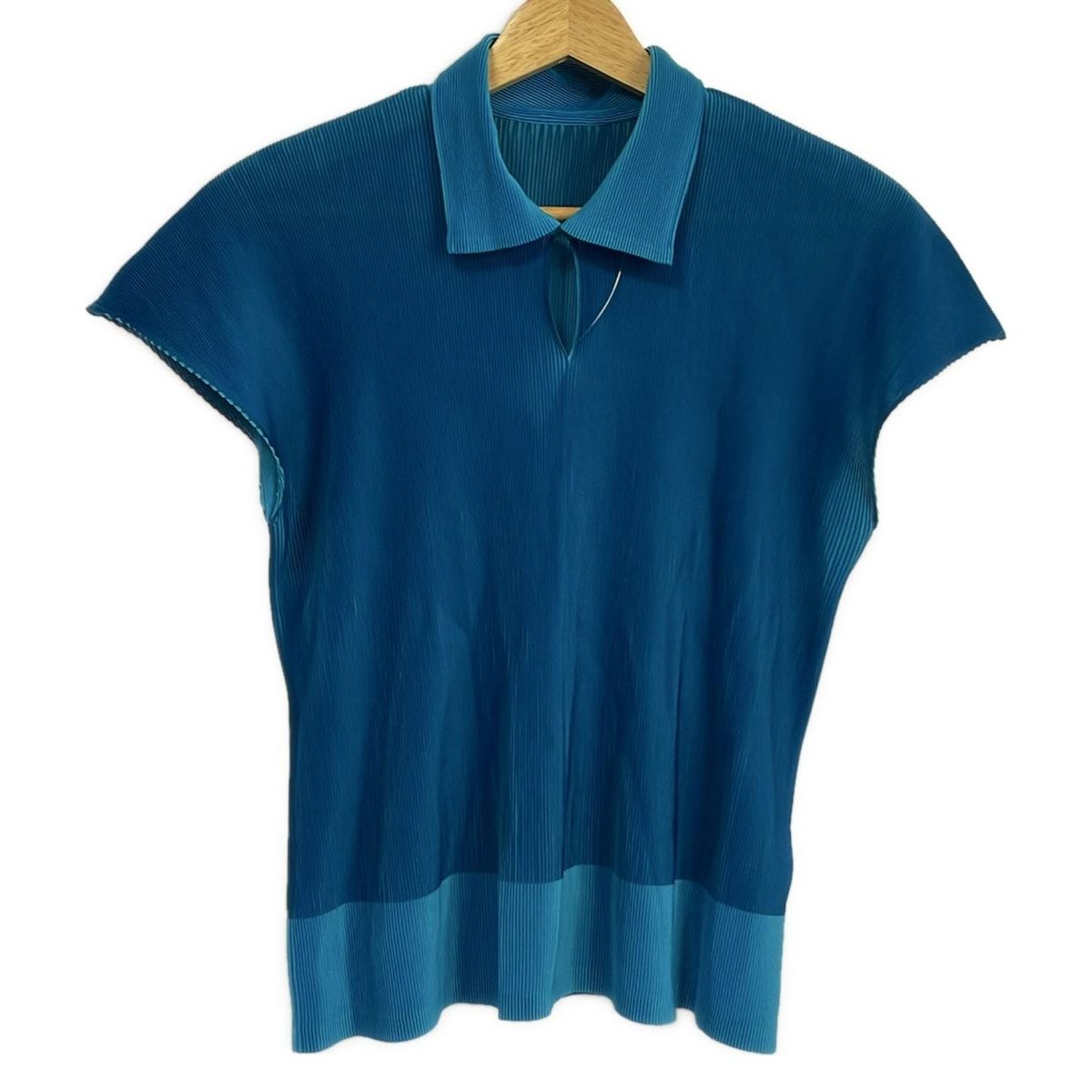 プリーツプリーズ PLEATS PLEASE 半袖カットソー 白×ピンク×マルチ