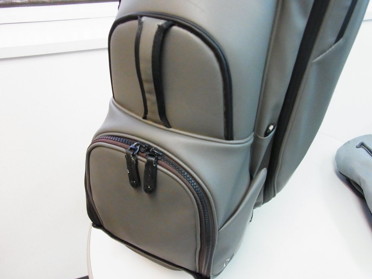  正規 VESSEL ベゼル Player III Stand プレイヤー3 0 スタンドキャディバッグ ヘッドカバー3個set DR FW 2個セット 8530120 グレー灰 スコアカード ゴルフバッグ キャディバッグ ゴルフ