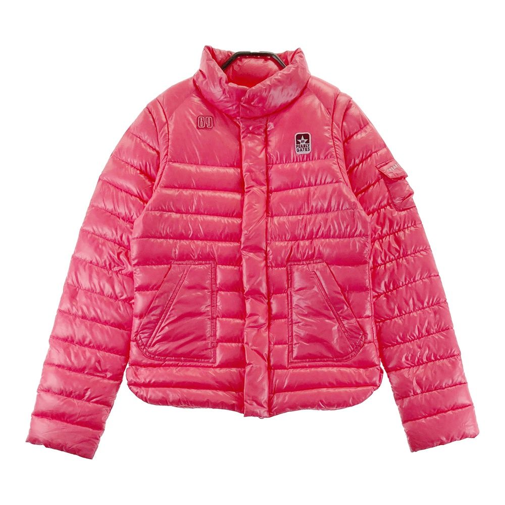 サイズ 1 PEARLY GATES パーリーゲイツ 2 way ダウンジャケット ピンク系 ゴルフウェア レディース ストスト