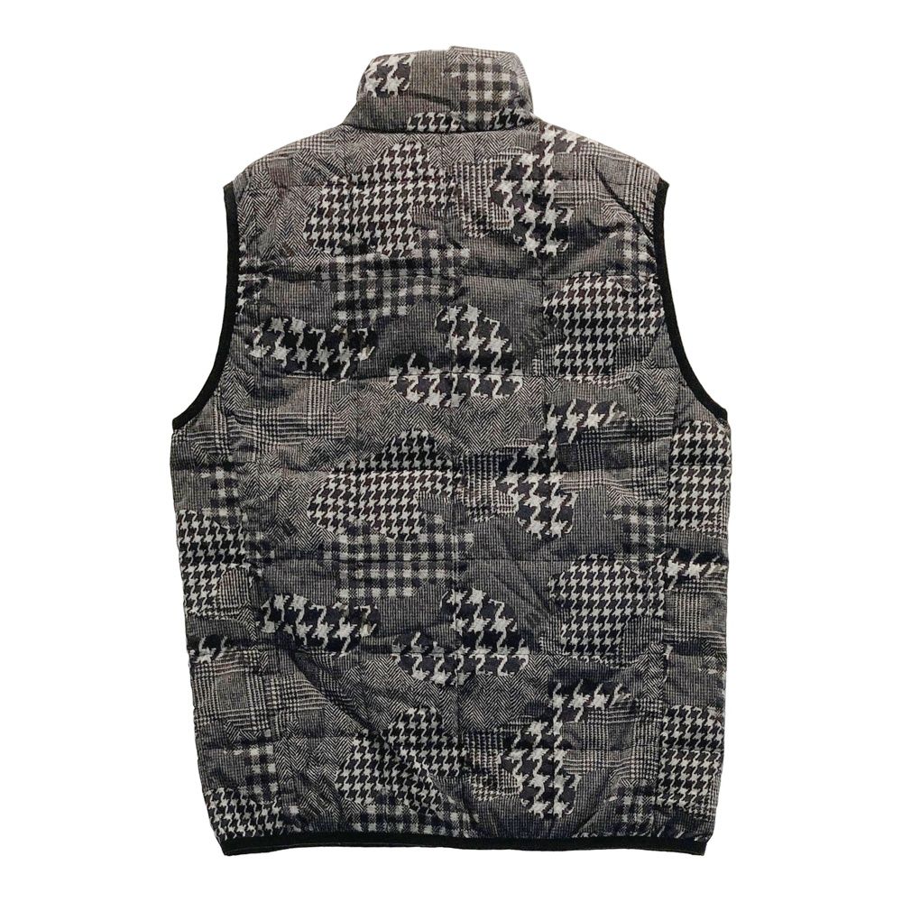 サイズ 2 DANCE WITH DRAGON ダンスウィズドラゴン ダウンベスト 総柄 グレー系 ゴルフウェア レディース ストスト