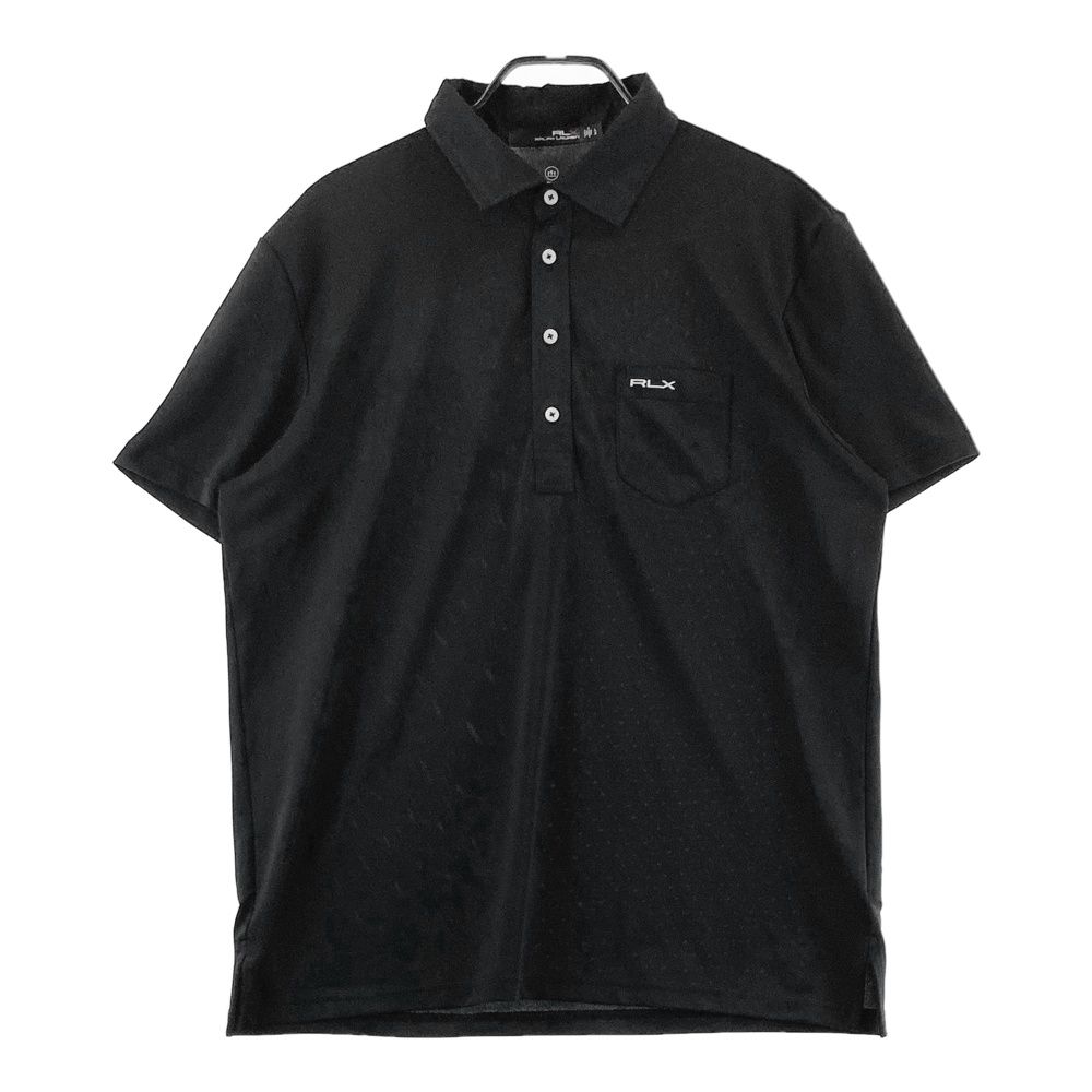サイズ L RLX ラルフローレン 半袖ポロシャツ ブラック系 ゴルフウェア メンズ ストスト
