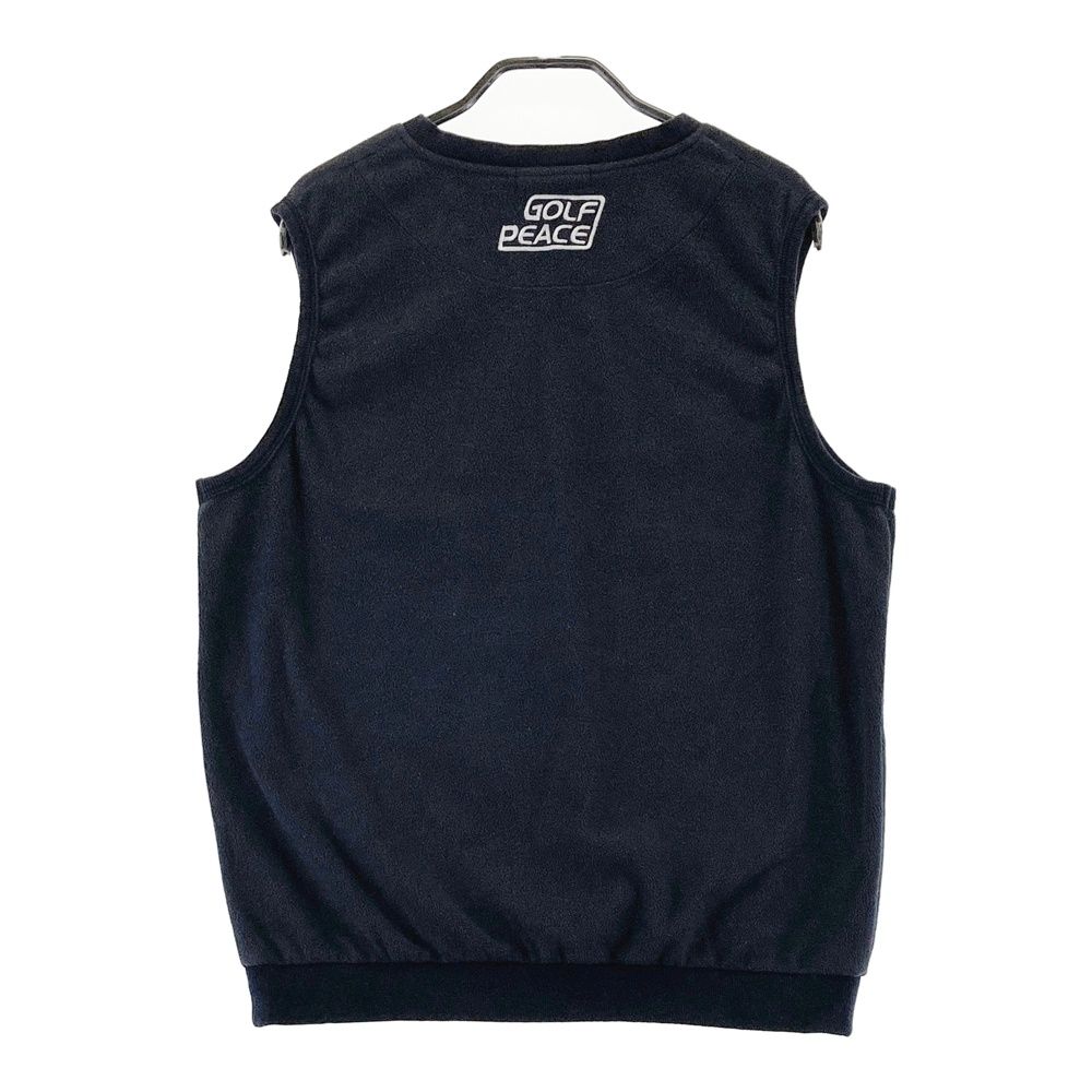 サイズ：M ROUGH&SWELL ラフアンドスウェル フリース ベスト ネイビー