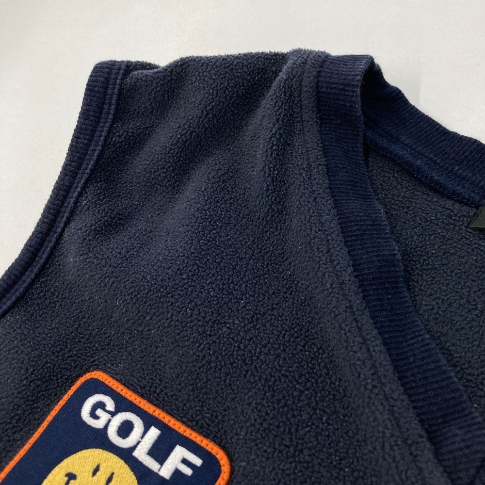 サイズ：M ROUGH&SWELL ラフアンドスウェル フリース ベスト ネイビー