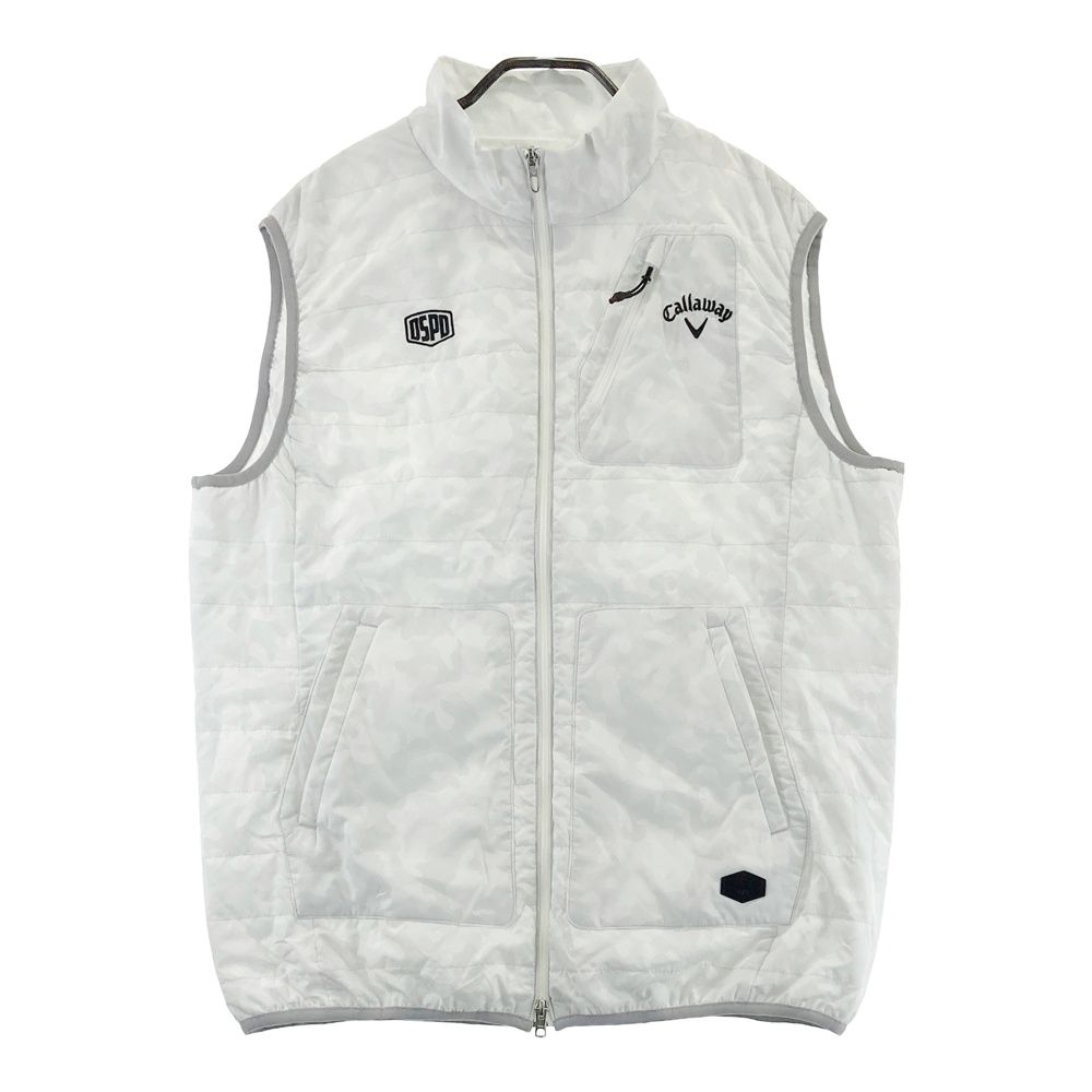 サイズ 3 L キャロウェイ 中綿ジップベスト カモフラ柄 グレー系 ゴルフウェア メンズ ストスト