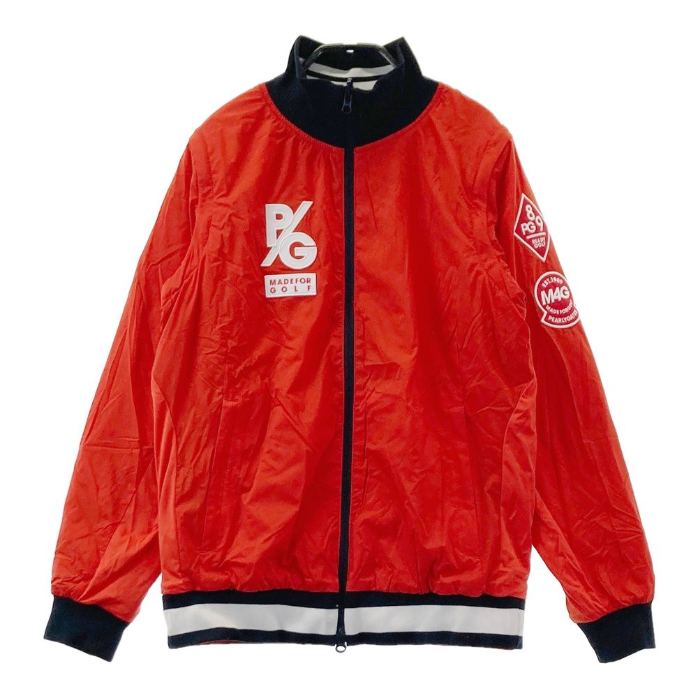 サイズ 0 PEARLY GATES パーリーゲイツ PERTEX リバーシブル 2 WAY 中綿 ジップジャケット レッド系 ゴルフウェア レディース ストスト