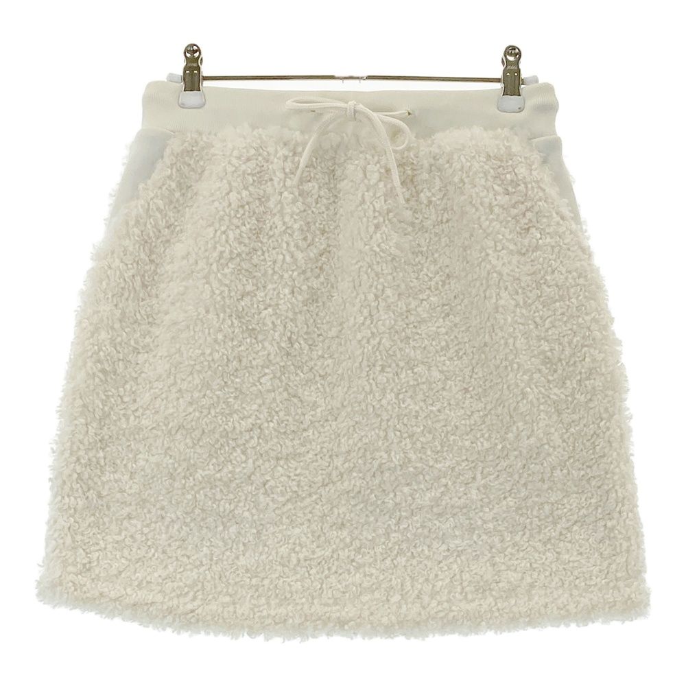 サイズ M-L 23区GOLF ニジュウサンクゴルフ ボアスカート ホワイト系 ゴルフウェア レディース ストスト