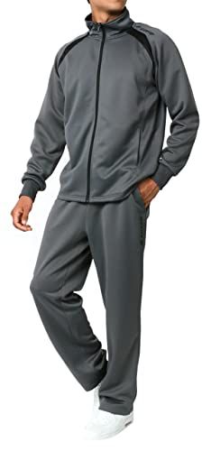 ロット ジャージ メンズ 上下セット 吸汗速乾 セットアップ M-6 L ブリスター ジャージ素材 トレーニング スポーツ ルームウェアpo