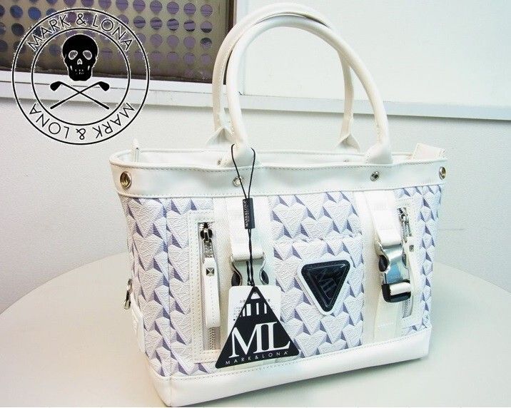 正規 MARK-LONA マーク＆ロナ トライアングルロゴカートバッグ カタログ掲載 CD 12-TMCB MCS-5 A-SB 52 ホワイト白 B品