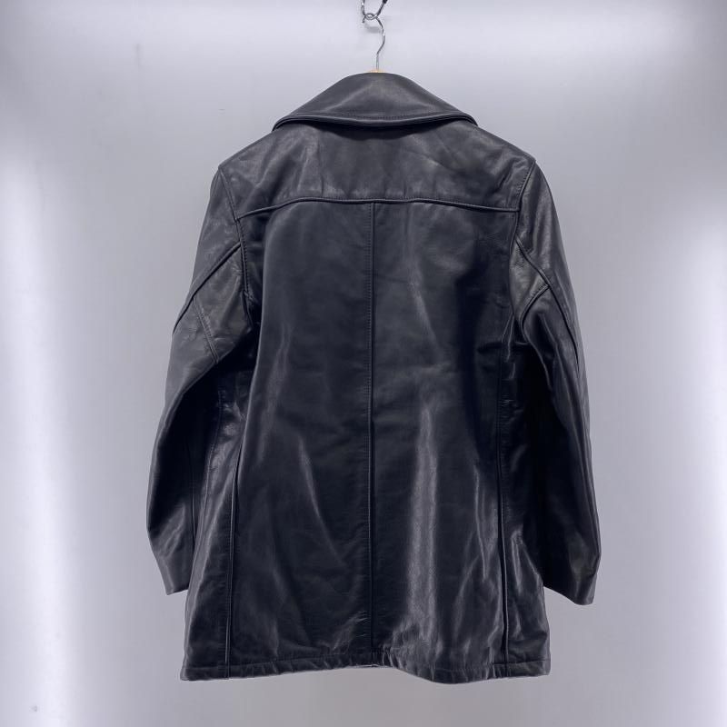 【美品】Schott 740N USA PEA JACKET 36 古着 SCHOTT U.S.740N USA製 ショット Pコート ブラック サイズ36
