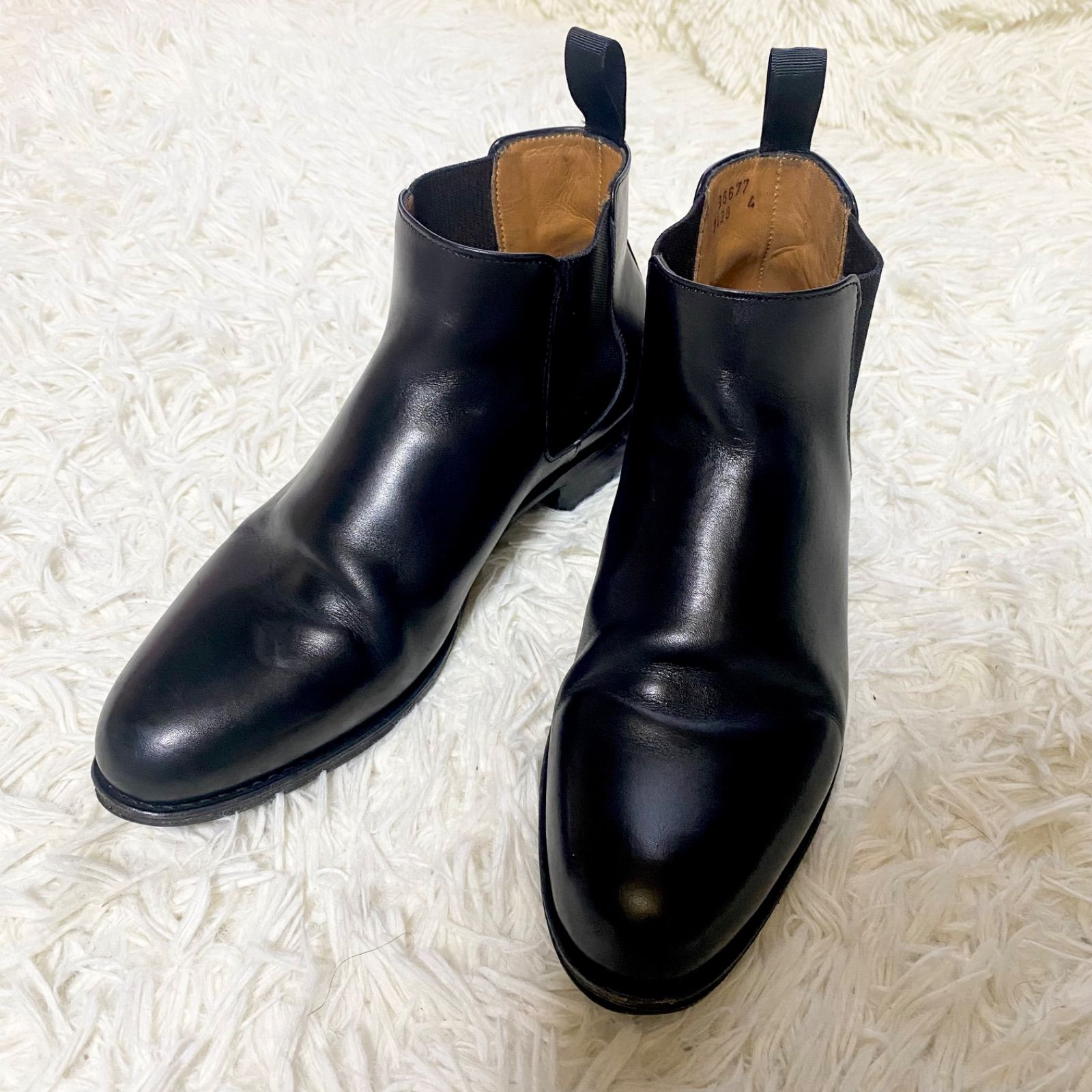 美品】JALAN SRIWIJAYA ジャランスリワヤ 黒 UK4 23cm カーフレザー 