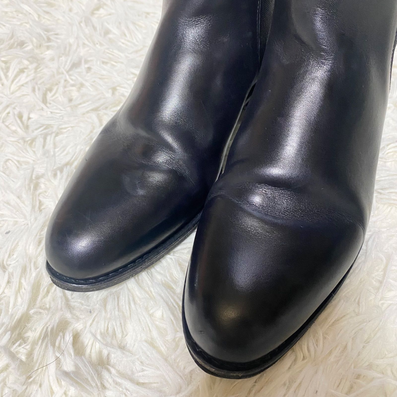 美品】JALAN SRIWIJAYA ジャランスリワヤ 黒 UK4 23cm カーフレザー 