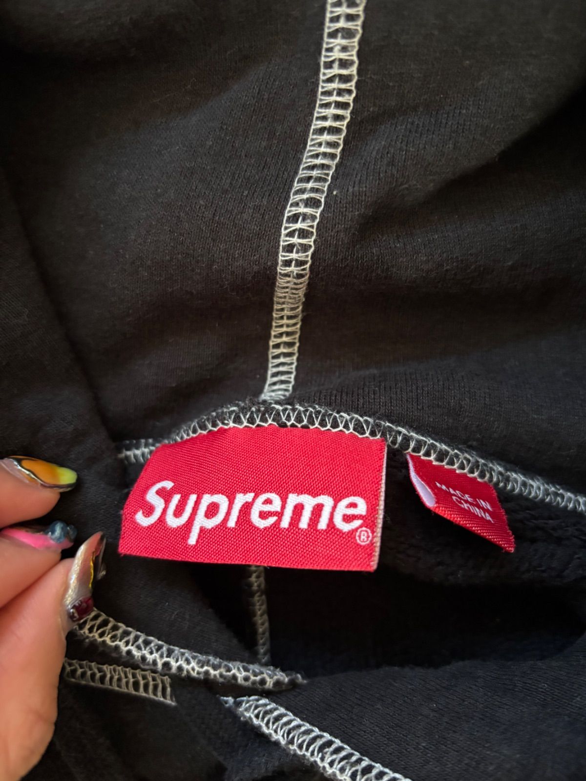 Supreme coverstitch hoodie sweatshirt パーカー スウェット 