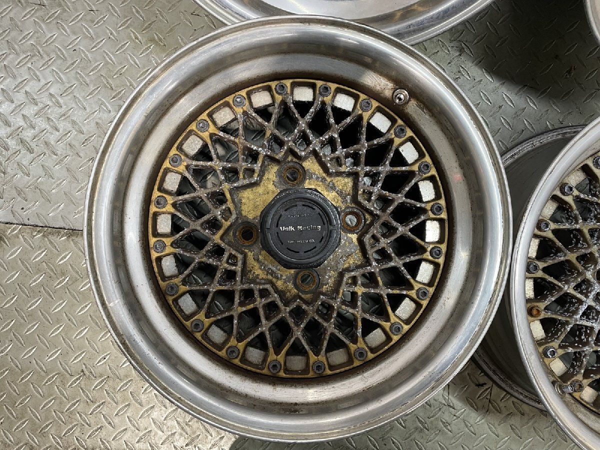 旧車ホイール RAYS VOLK Racing レイズ ボルクレーシング 14インチ 4本 6.5 J|7. .3約-2|約 9 メッシュ 当時物 MHE 257